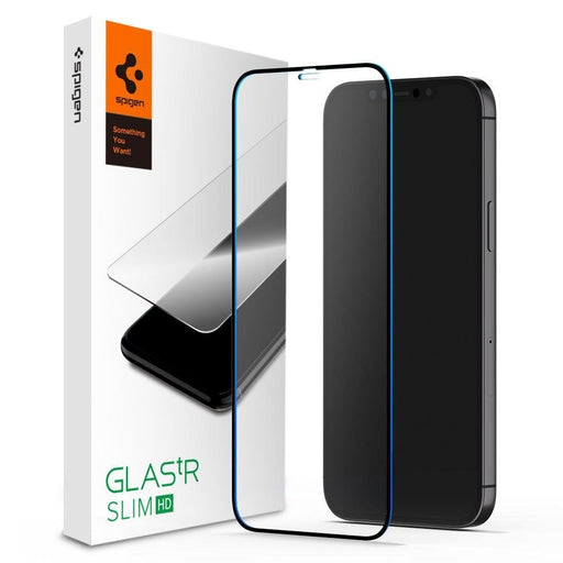 Защитно фолио Spigen Sticla FC за iPhone 12 Pro Max Black