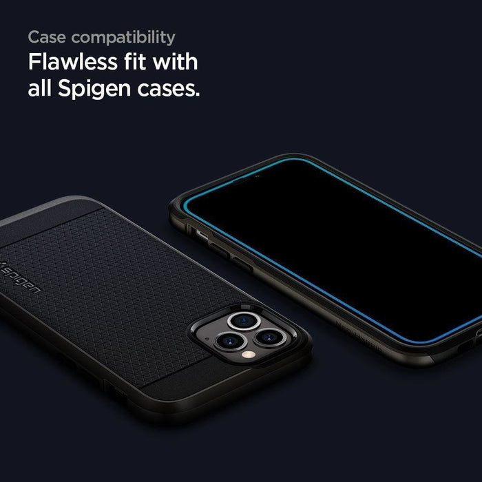 Защитно фолио Spigen Sticla FC за iPhone 12 / Pro Black
