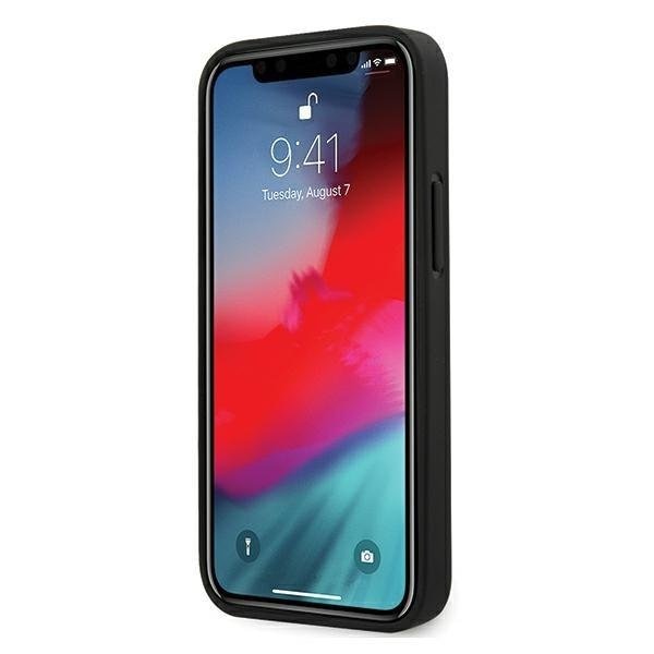 Калъф BMW BMHCP12SPUCARTCBK Carbon Tricolor Line за iPhone 12 Mini Black