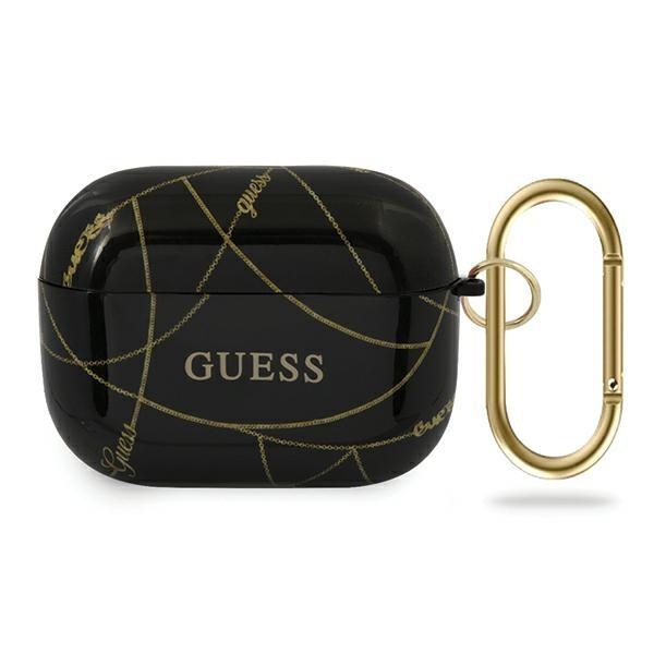 Калъф Guess за Gold Chain Collection Cover Airpods Pro черен
