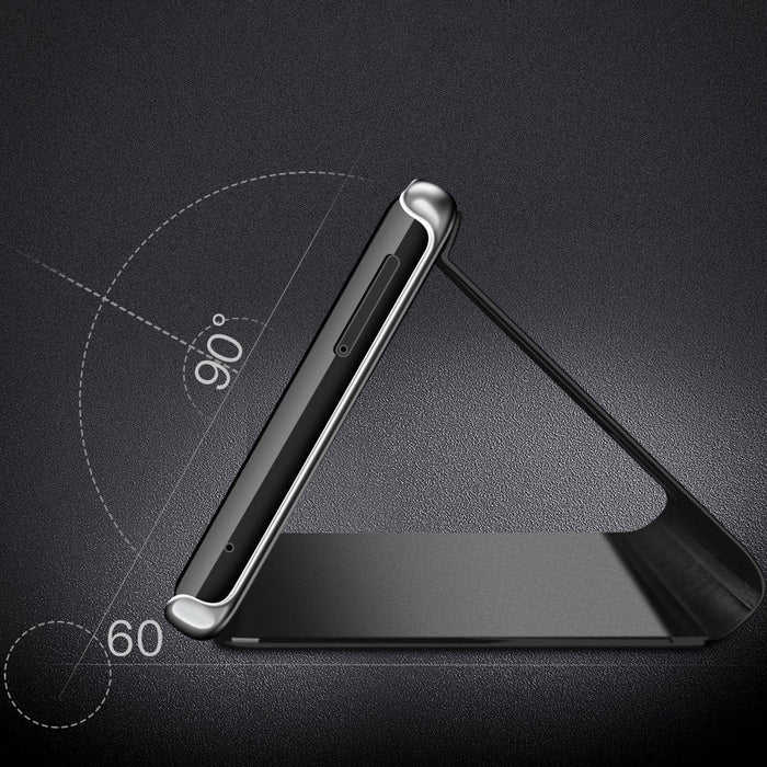 Калъф за телефон Clear View за Motorola Moto G9 Plus, черен
