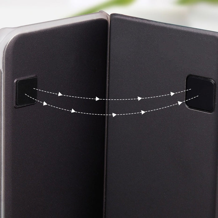 Калъф за телефон Clear View за Samsung Galaxy A20s, черен