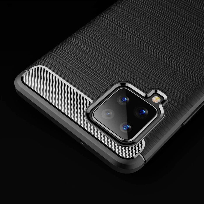 Калъф за телефон Carbon Flexible Cover TPU за Samsung Galaxy A42 5G, черен