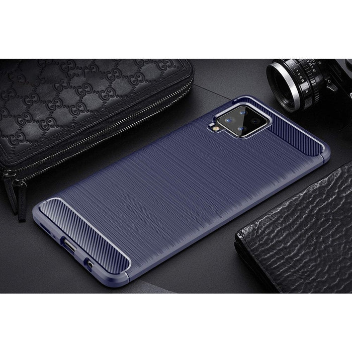 Калъф за телефон Carbon Flexible Cover TPU за Samsung Galaxy A42 5G, черен