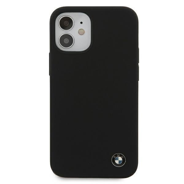 Калъф за телефон BMW Silicone Signature iPhone 12 Mini черен