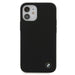 Калъф за телефон BMW Silicone Signature iPhone 12 Mini черен