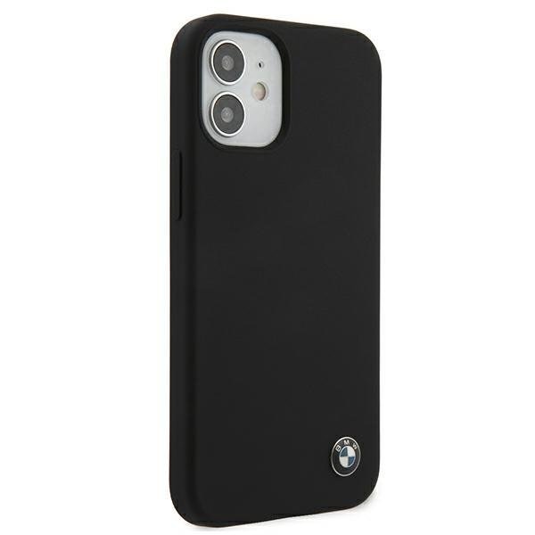 Калъф за телефон BMW Silicone Signature iPhone 12 Mini черен
