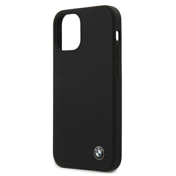 Калъф за телефон BMW Silicone Signature iPhone 12 Mini черен
