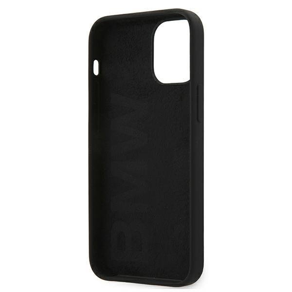 Калъф за телефон BMW Silicone Signature iPhone 12 Mini черен