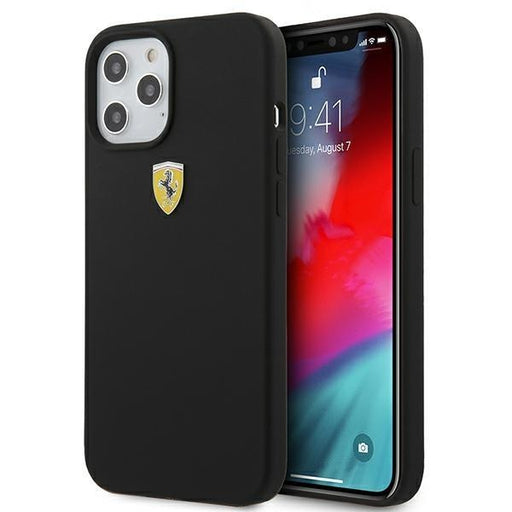 Калъф за телефон Ferrari iPhone 12/12 Pro черен