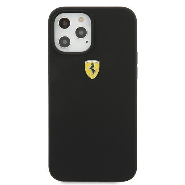 Калъф за телефон Ferrari iPhone 12/12 Pro черен