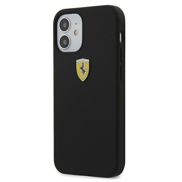 Калъф за телефон Ferrari iPhone 12 Mini черен