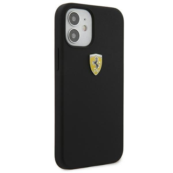 Калъф за телефон Ferrari iPhone 12 Mini черен