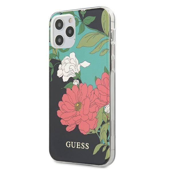 Калъф Cover Guess N*1 Flower за iPhone 12/12 Pro GUHCP12MIMLFL01, Black