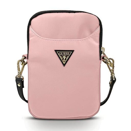 Чанта Guess GUPBNTMLLP розова Nylon Triangle Logo