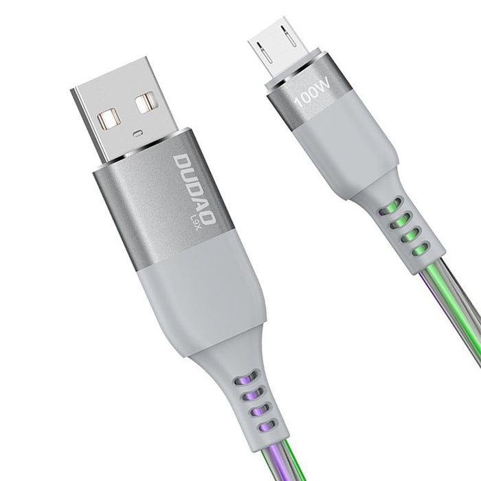 Кабел Dudao L9XM USB към Micro USB, 5A, 1m, сив