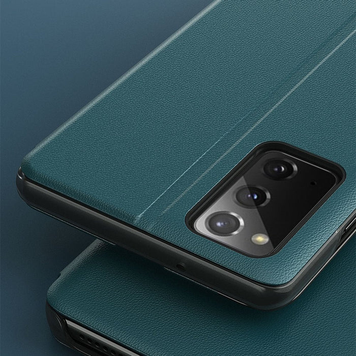Калъф за телефон Eco Leather View Elegant със стойка за Samsung Galaxy M51, син