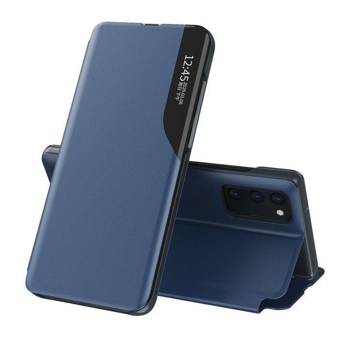 Калъф за телефон Eco Leather View Elegant със стойка за Samsung Galaxy M51, син