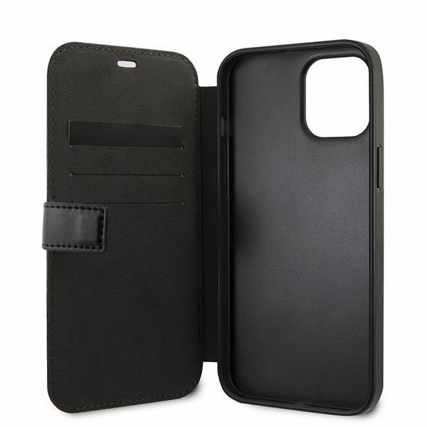 Калъф за телефон BMW M Collection PU Carbon Stripe калъф за iPhone 12 Mini, черен