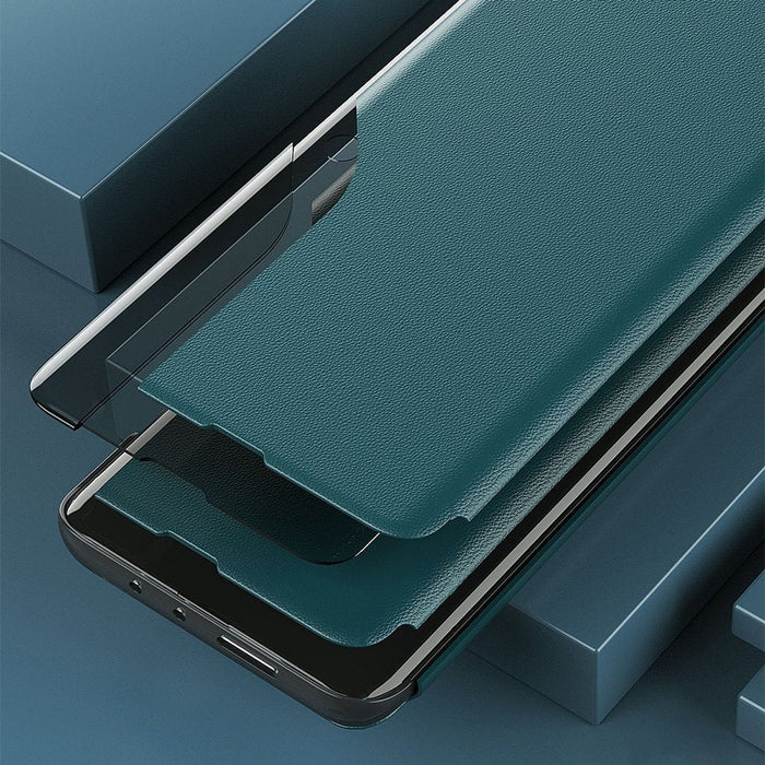 Калъф за телефон Eco Leather View Elegant bookcase със стойка за kickstand for Samsung Galaxy S21 Plus 5G, червен