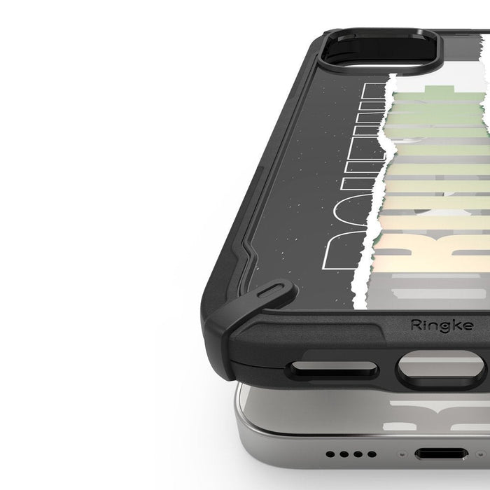Калъф за телефон Ringke Fusion X Design за iPhone 12 Mini, черен (XDAP0020)