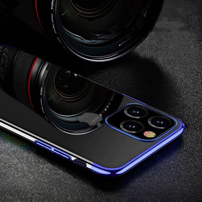 Калъф Clear Color Case, за Samsung Galaxy S21+ 5G (S21 Plus 5G), червен