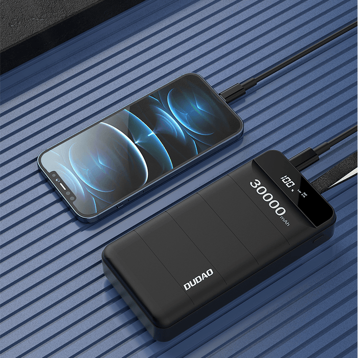 Преносима батерия Dudao K8s 30000mAh 3x USB