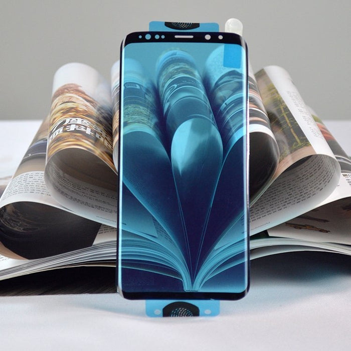 Протектор HQWear Full Cover Flexi Nano Glass, за Samsung Galaxy S21 Ultra 5G, Черен