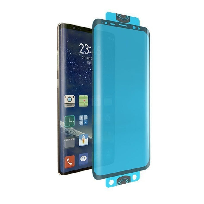 Протектор HQWear Full Cover Flexi Nano Glass, за Samsung Galaxy S21 Ultra 5G, Черен