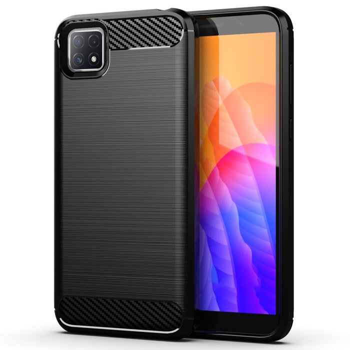 Калъф за телефон Carbon Flexible за Oppo A73, черен