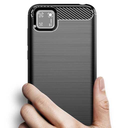 Калъф за телефон Carbon Flexible Oppo A73 черен