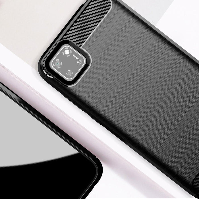 Калъф за телефон Carbon Flexible за Oppo A73, черен