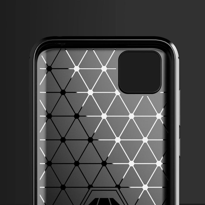 Калъф за телефон Carbon Flexible за Oppo A73, черен