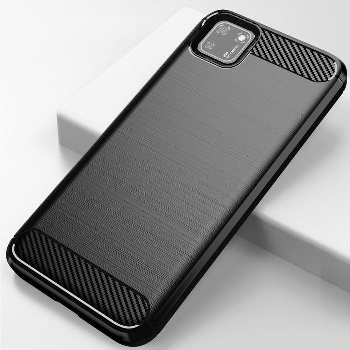 Калъф за телефон Carbon Flexible за Oppo A73, черен