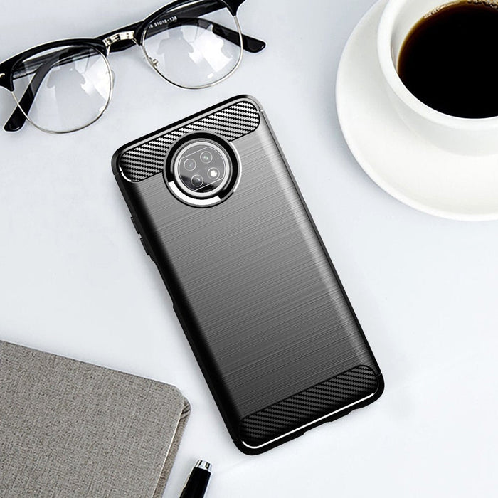 Калъф Carbon Case Flexible, за Xiaomi Redmi Note 9T 5G, син