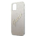 Калъф Guess Glitter Gradient Script за iPhone 12 Златист