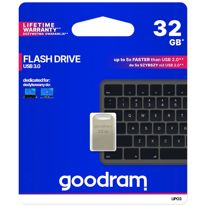 USB памет/Флашка Goodram 32GB 3.2 Gen 2 UPO3 сребриста