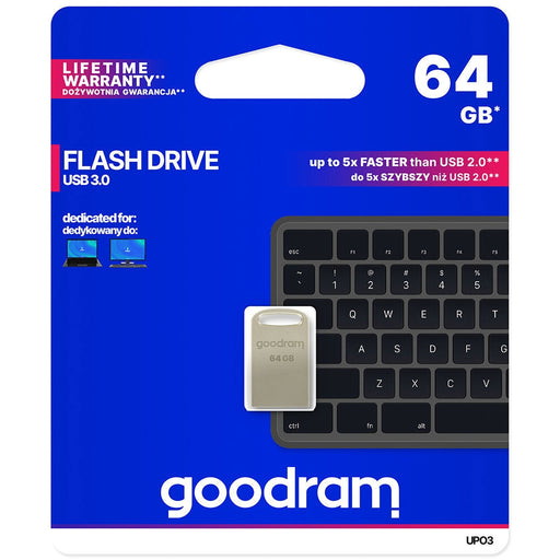 USB памет/Флашка Goodram 64GB 3.2 Gen 2 UPO3 сребриста
