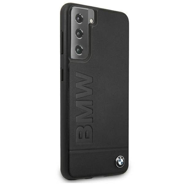 Калъф за телефон BMW BMHCS21SSLLBK Signature Logo Imprint за Samsung Galaxy S21, черен