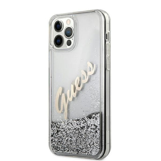 Калъф Guess Liquid Glitter Vintage Script за Apple