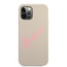 Калъф Guess Apple iPhone 12 Pro Max Vintage Pink Script Сив