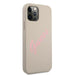 Калъф Guess Apple iPhone 12 Pro Max Vintage Pink Script Сив