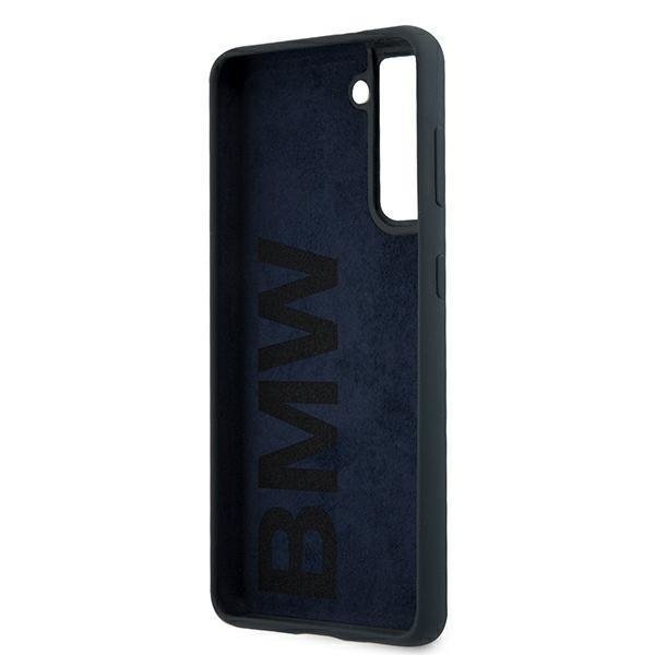 Калъф за телефон Bmw BMHCS21SSILNA Silicone Signature за Samsung Galaxy S21, тъмносин