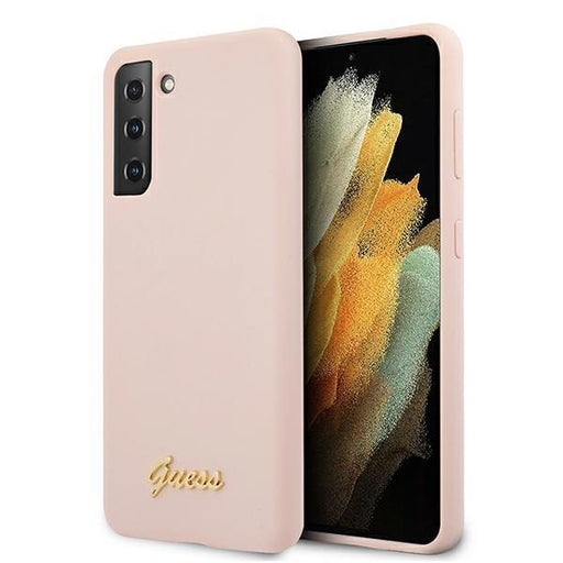 Калъф Guess Silicone Metal Logo Script за Samsung