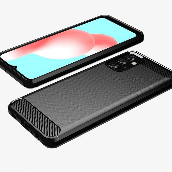 Калъф за телефон Carbon Flexible Cover TPU за Samsung Galaxy A32 4G, черен