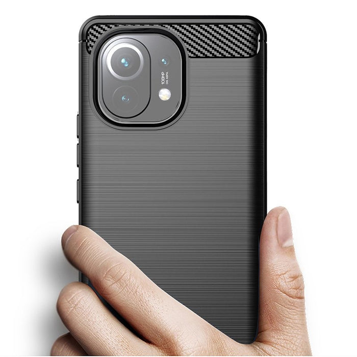 Калъф Carbon Case Flexible, за Xiaomi Mi 11, син