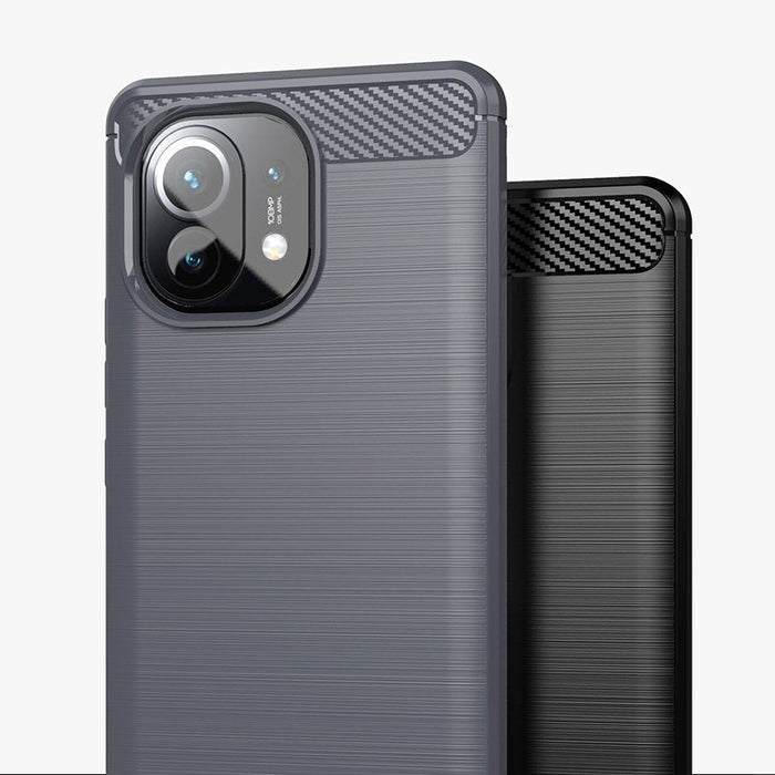 Калъф Carbon Case Flexible, за Xiaomi Mi 11, син