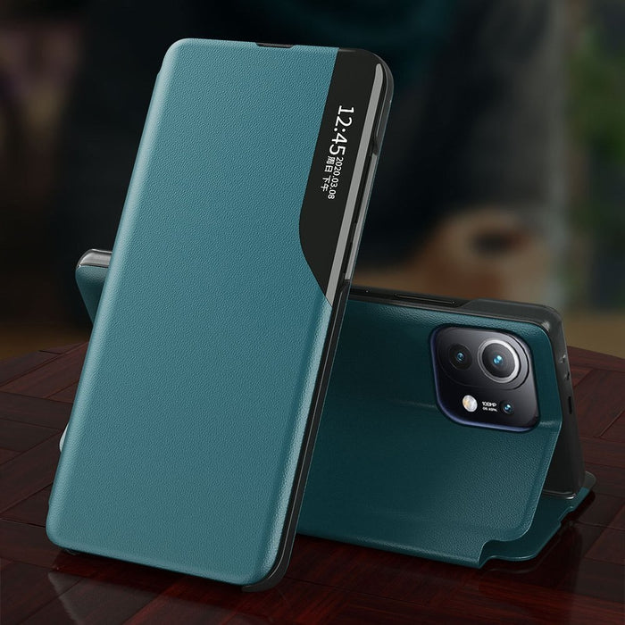 Калъф за телефон Eco Leather View Elegant Xiaomi Mi 11 син