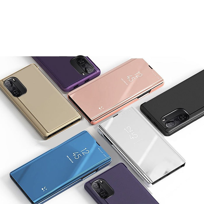 Калъф за телефон Clear View Case за Xiaomi Redmi K40 Pro+/ K40 Pro/ K40/ Poco F3, син