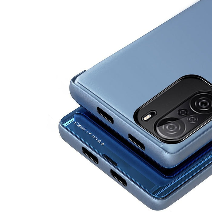 Калъф за телефон Clear View Case за Xiaomi Redmi K40 Pro+/ K40 Pro/ K40/ Poco F3, син